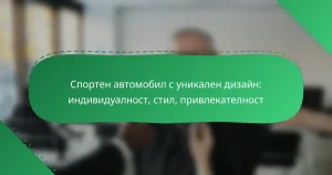 Спортен автомобил с уникален дизайн: индивидуалност, стил, привлекателност