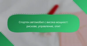 Спортен автомобил с висока мощност: рискове, управление, опит