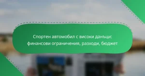 Спортен автомобил с високи данъци: финансови ограничения, разходи, бюджет